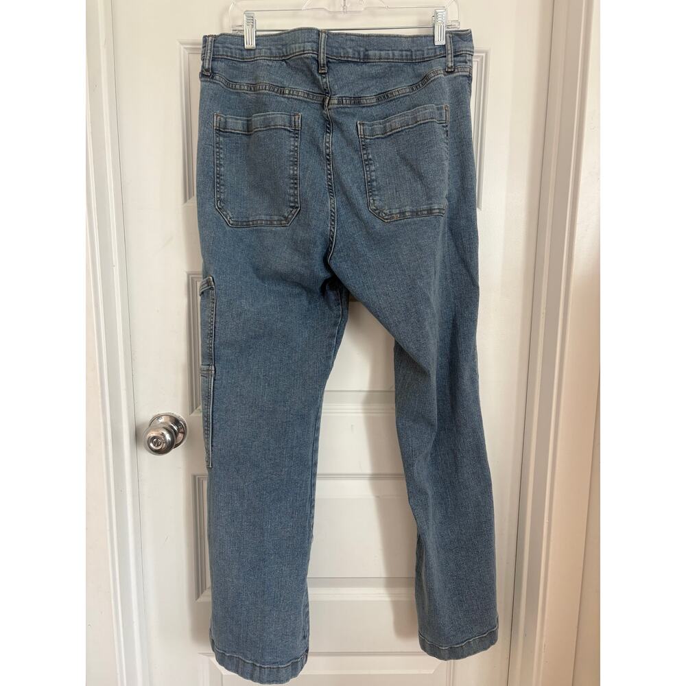 Jessica Simpson Jeans Size 14/32 Bootcut Cargo Pocket Medium Wash Y2K - Picture 5 of 9
